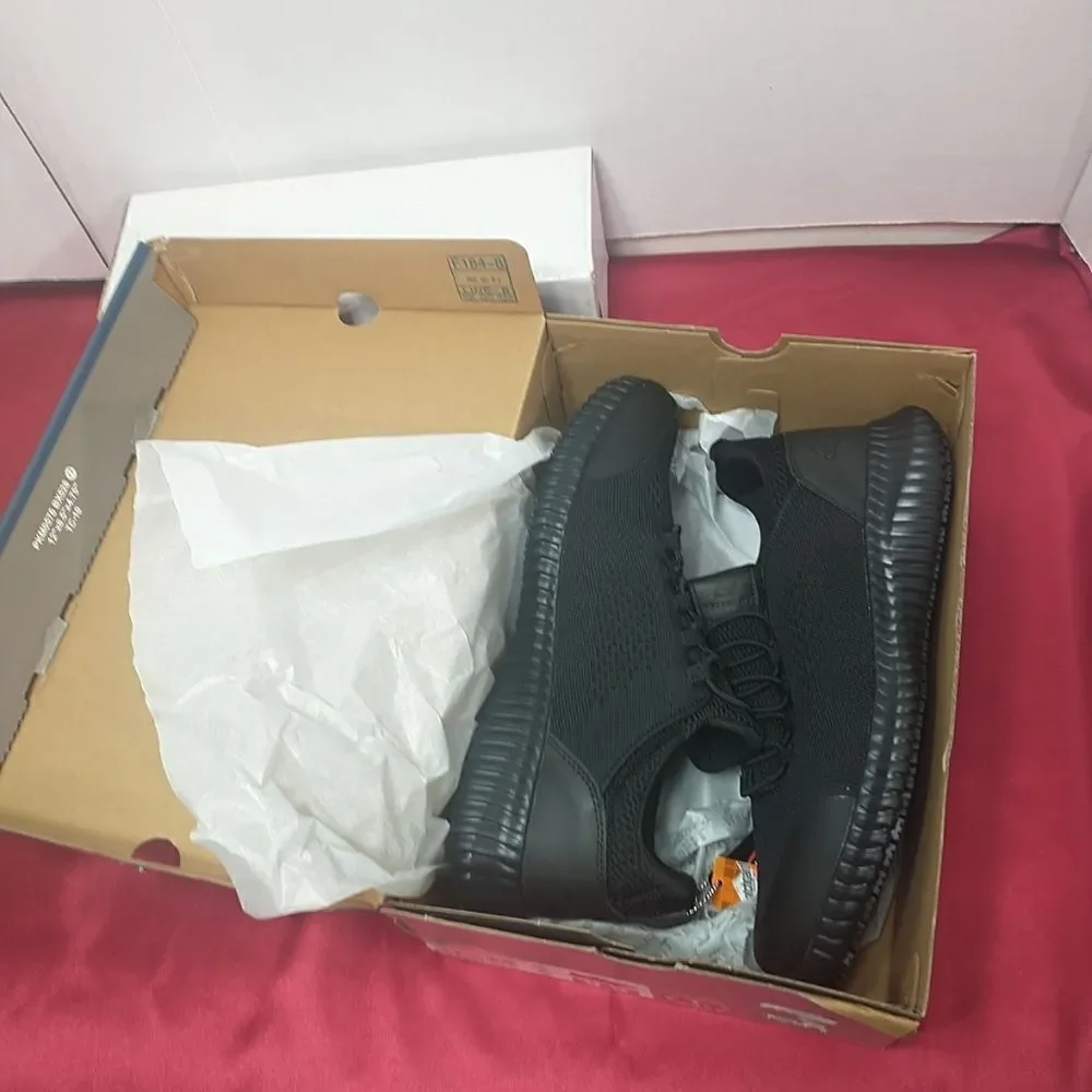 Skechers Womans SZ 9.5 Work Black shoes Memory Foam Slipon Slip Resistant 77260